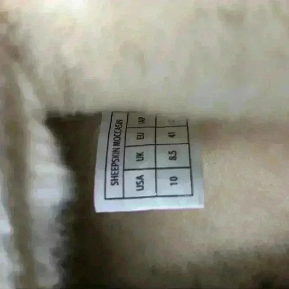 100% Authentic Australian Sheepskin | Leather Moccasins | Size: 10 - Picture 7 of 7